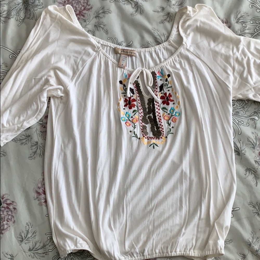 White American Rag shirt
